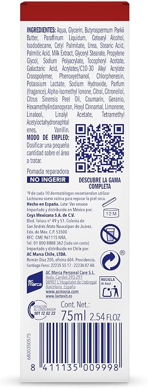 - Unguento riparatore mani Lactourea 75 ml – Idratazione e Riparazione Intensiva 72h – Con Urea ProLactic10 – Calma e Ringiovanisce Pelle Secca ed Extra Secca – Risultati in 10 Giorni
