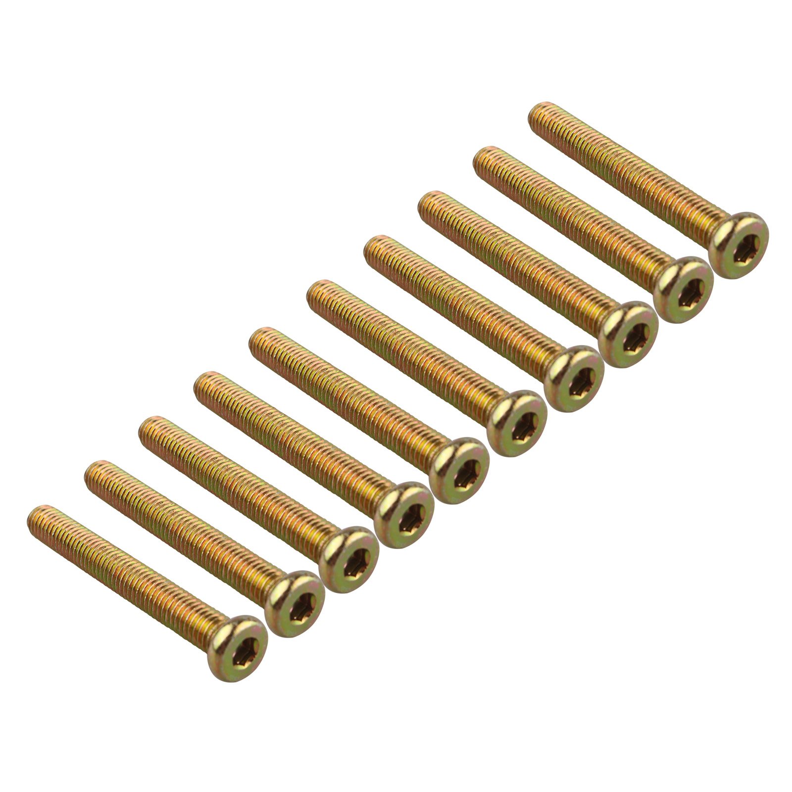 HALJIA 10 Pcs M8 x 60mm Screws Bolts Threaded Hexagon Socket Head Cap