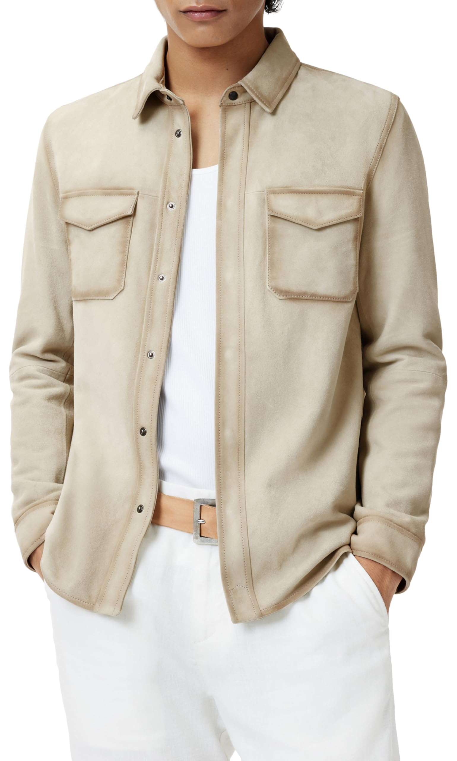 Photo 1 of John Varvatos Men's Izzy Shirt Jacket, Twine