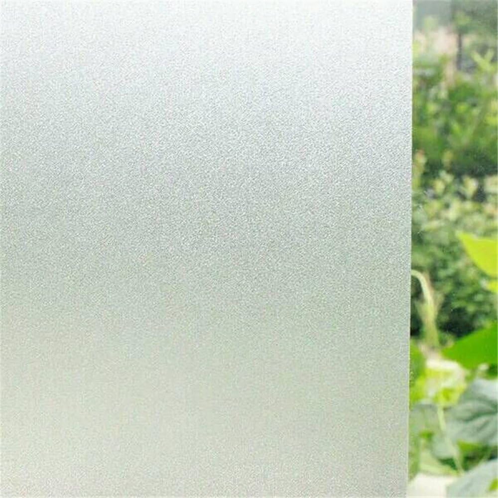 SKEMIX Frosted Window Films Decorative Window Clings Non-Adhesive Static Films for Privacy Protection, 17.7-by-78.7-Inch