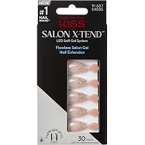 Amazon.com: KISS Salon X-tend, Press-On Nails, Nail Glue Included ...