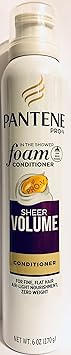 Pantene Pro-V Haircare - Foam Conditioner - Sheer Volume - Net Wt. 6 OZ (170 g) Per Can - One (1) Can