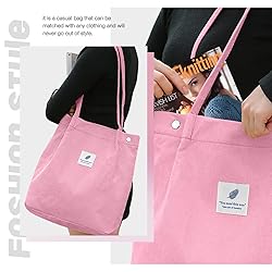 LHMTQVK Tote, Corduroy Bag Women's Shoulder Purses