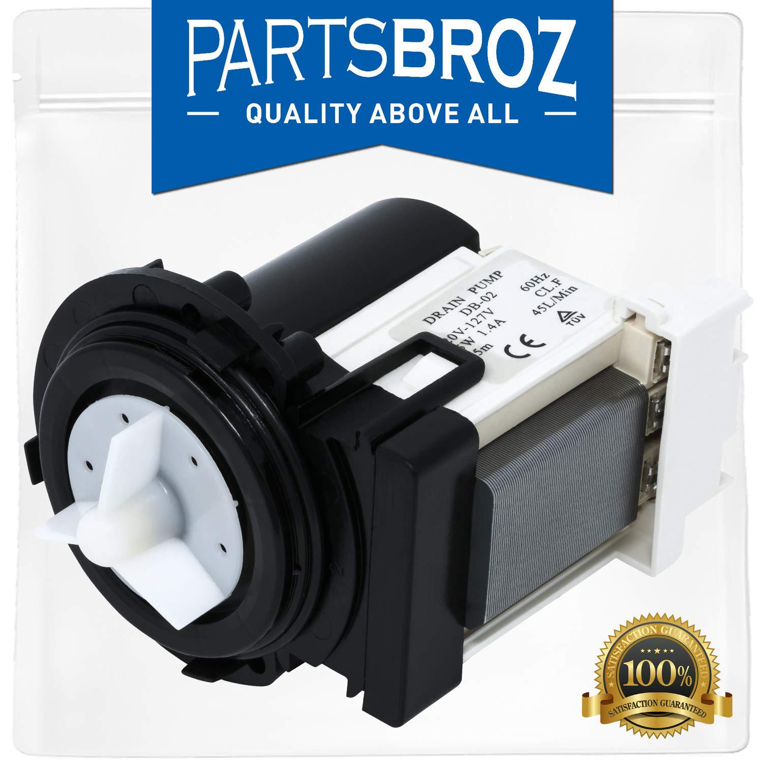 Front Load Washer Drain Pump For LG AP5328388, 4681EA1007G, 2003273
