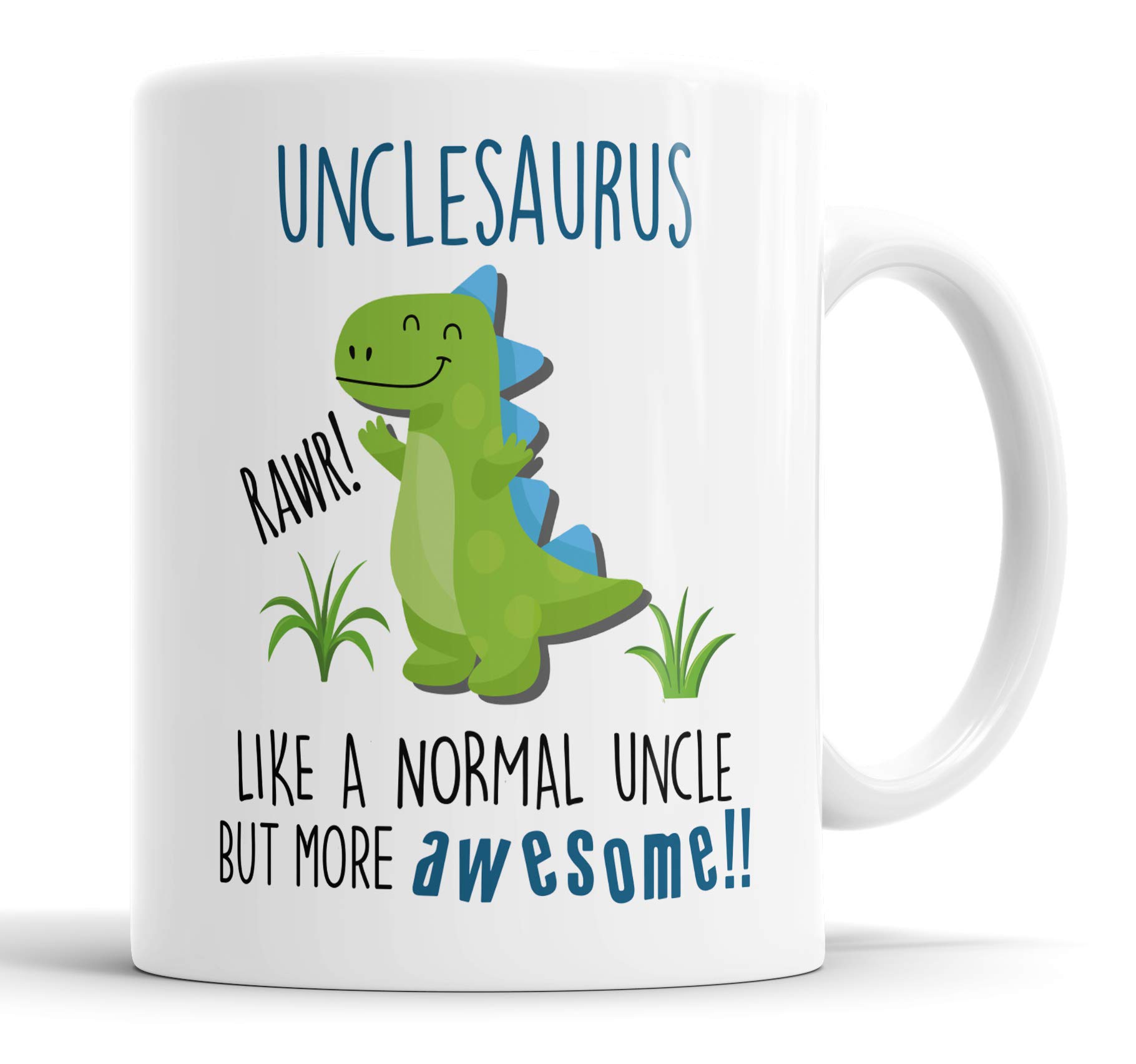 Unclesaurus Mug Uncle Dinosaur Cup for Fathers Day Birthday Christmas Funny Mug Present for Uncle