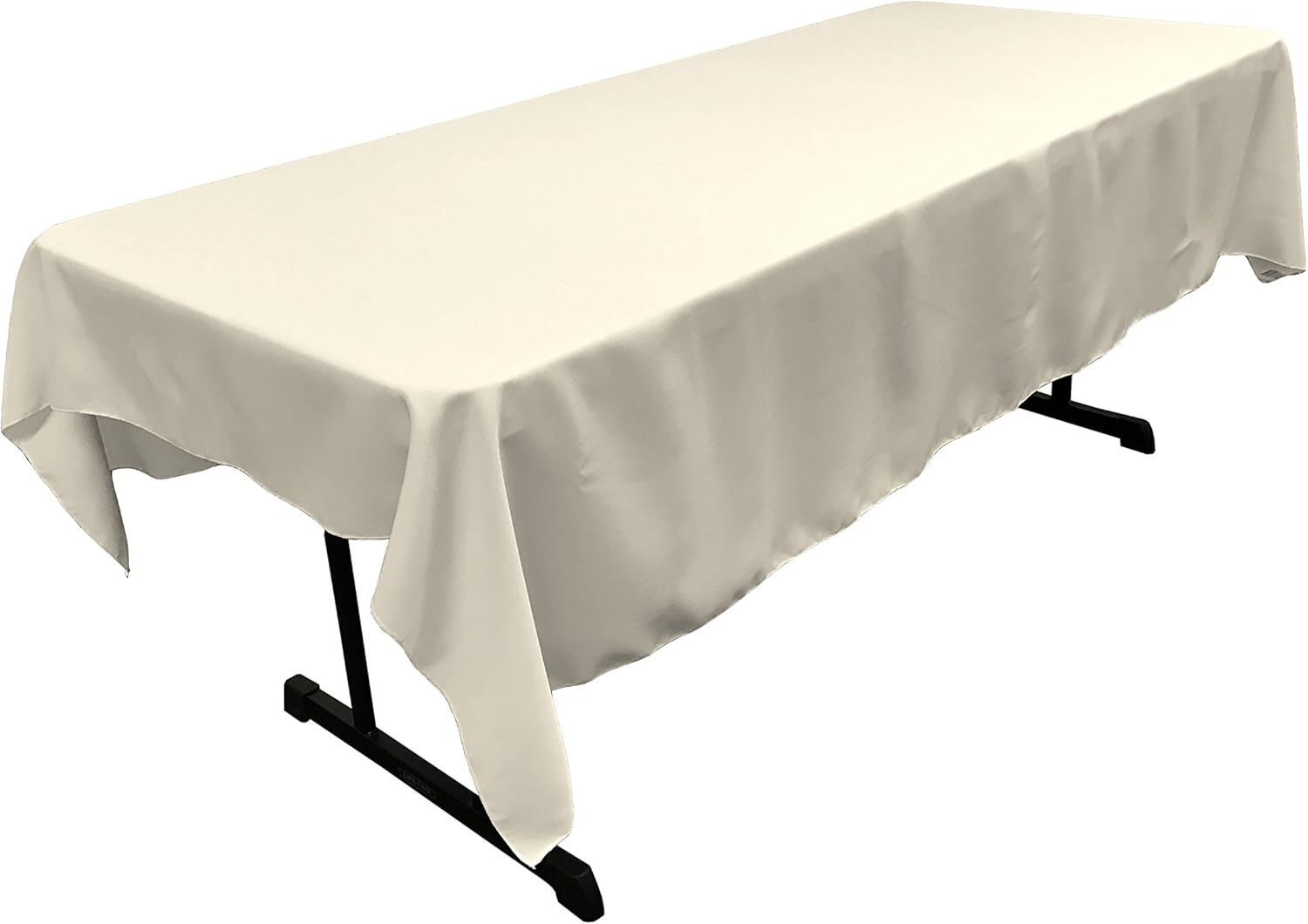 LA Linen Polyester Poplin Rectangular Tablecloth, 60 x 84, Orange: Home & Kitchen