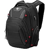 Swissdigital Design Men
s Laptop Backpack for College and Business Travel with Integrated USB Charging Port and RFID Protecti