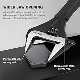 DURATECH 8-Inch Adjustable Wrench Wide Jaw 41 mm Cr-V Steel Black Oxide view 4