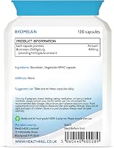 Health4All Bromelain 1200 GDU Capsule High Strength 120 Vegan UK Made view 8