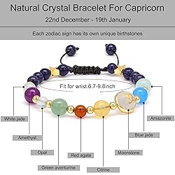 Vinswet Capricorn Zodiac Bracelets for Women Men,12