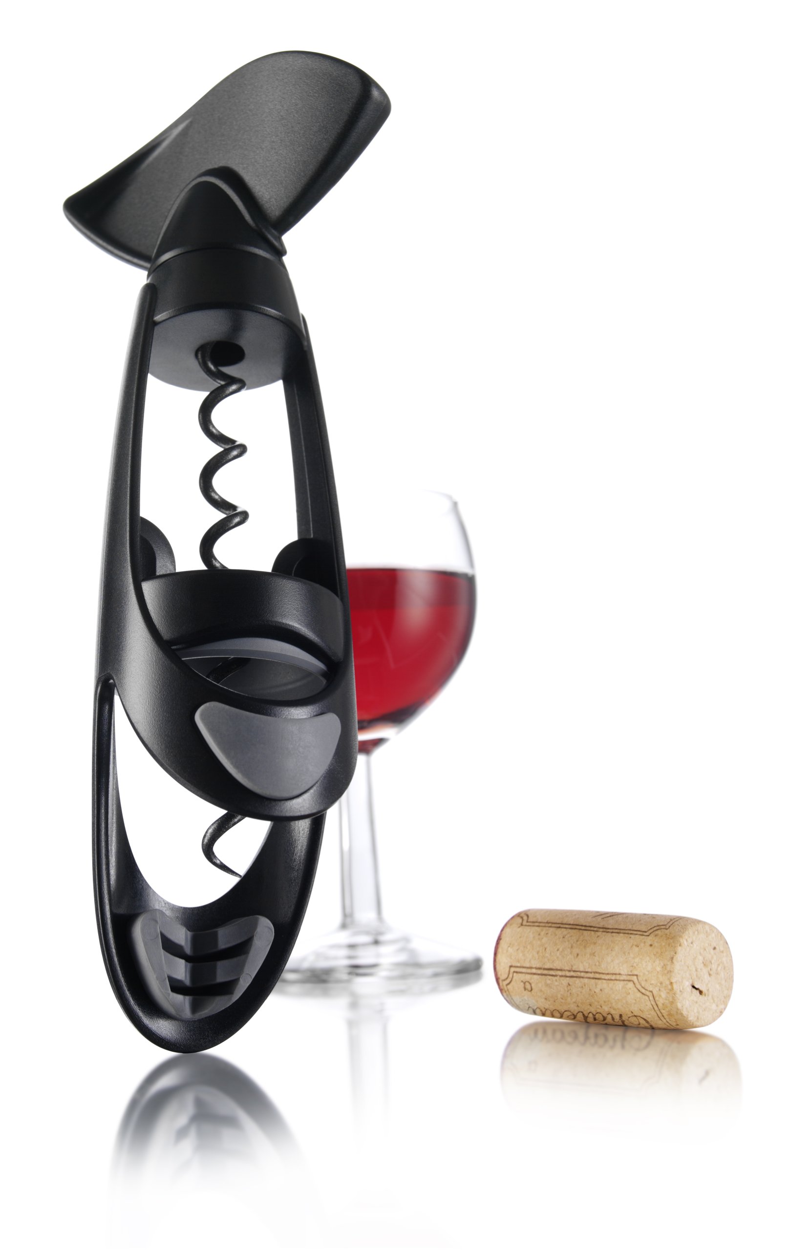 Vacu Vin Twister Corkscrew – Easy-Turn Wine Opener with Comfortable Grip – Removes Corks Smoothly in One Motion – Manual Corkscrew for Natural & Synthetic Corks – Durable & Ergonomic Design