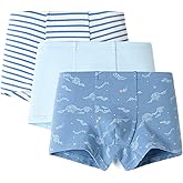 Balabala 3 Pack Cotton Boys Boxer Briefs Toddler Underwear Comfort Lightweight Breathable Stretch Flex Underwear for Boy
