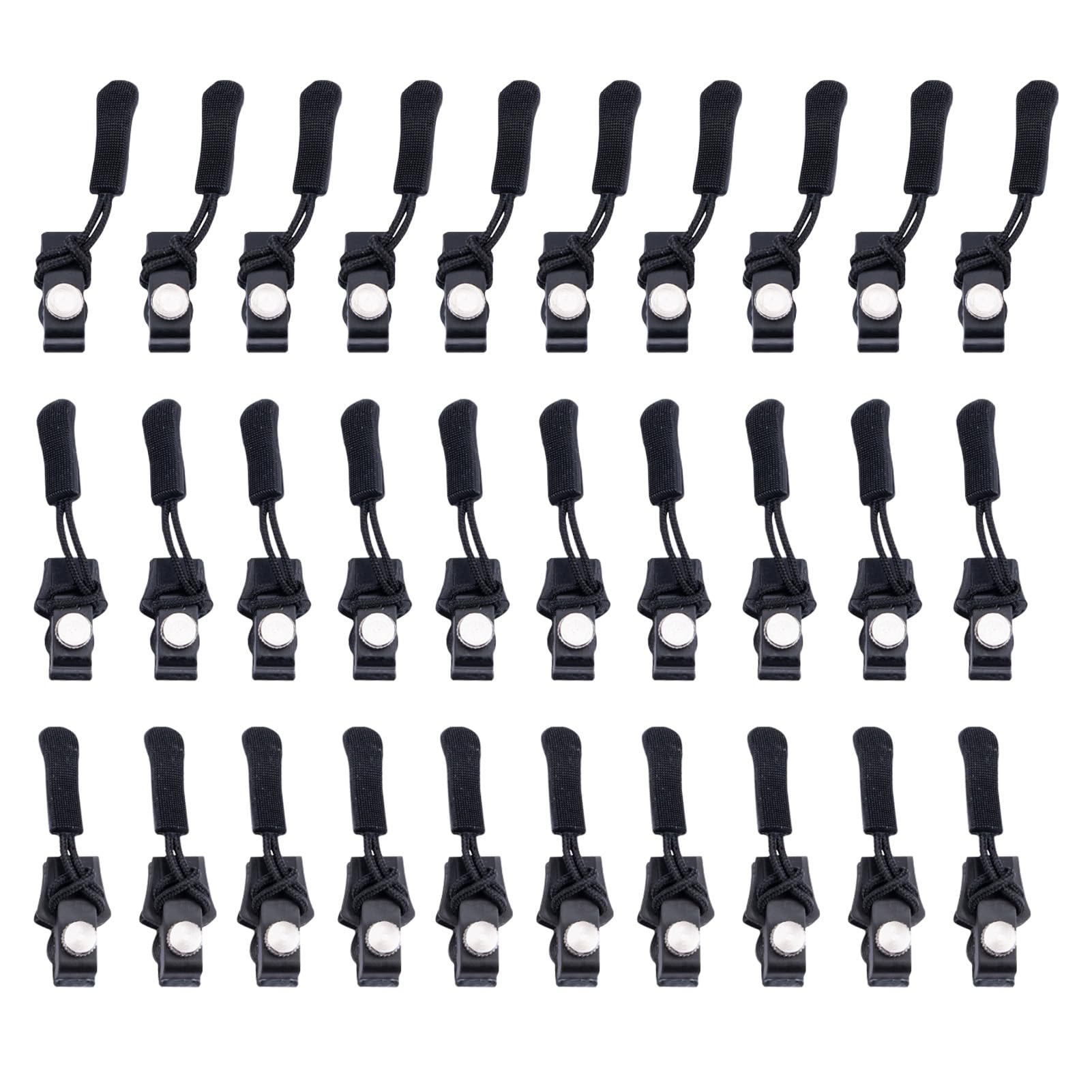 Photo 1 of 30 Pcs Zipper Repair Kit, Instant Zipper Replacement Set with Small Medium Large Heads, Universal Fix Solution for Jackets, Luggage, Backpacks, Tents and Outdoor Gear