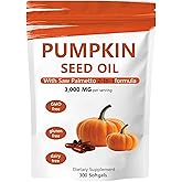 vifdusi Pumpkin Seed Oil with Saw Palmetto Softgels, 2 in 1, 300 Softgels, Beneficial for Hair, Prostate, Urinary System, and Bladder Health, Support for Women & Men, Non-GMO, Gluten-Free Formula