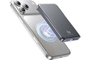 AOBBOW Magnetic Portable Charger, 10000mAh Power Bank, 20W Fast Charging for Magsafe Battery Pack, Travel Essential Wireless Charger Compatible with iPhone 17/16/15/14/13/12 Pro/Max/Air/Plus Series, Samsung