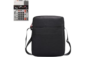 AJFHKJ Teenage Engineering K.O.II Soft Bag, Splashproof Protective Pouch for EP-133 K.O II Sampler, Synthesizer, Drum Machine Pocket Adjustable Backpack (Black)