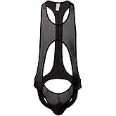 QiaTi Men's Leotard Bodysuit Stretch Wrestling Singlet Jumpsuit Thong One-Piece G-String Underwear