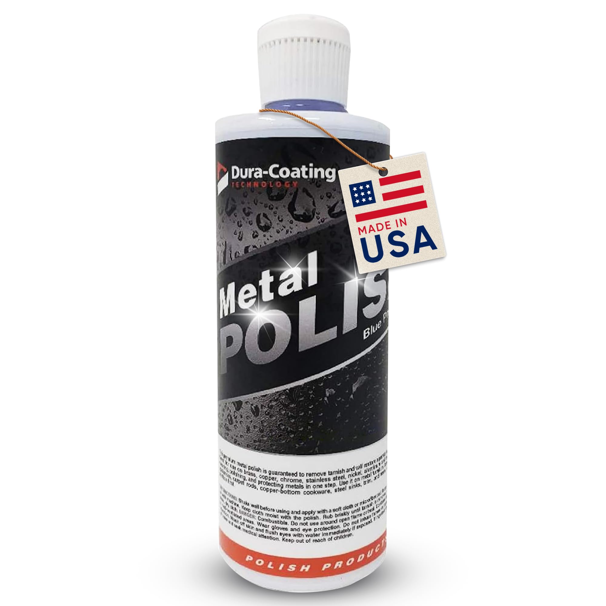 Photo 1 of DURA-COATING TECHNOLOGY, Blue Premium Metal Polish - Perfect Brightener and Scratch Remover for Aluminum Wheels, Diamond Plate, Stainless Steel, Copper, Brass, & Nickel - (16 Ounce Bottle)