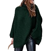 PRETTYGARDEN Women's 2026 Fall Turtleneck Oversized Sweaters Long Sleeve Chunky Knit Pullover Tops Winter Fashion Clothes
