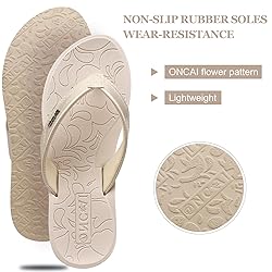 ONCAI Women's Flip Flops Comfortable Summer Beach