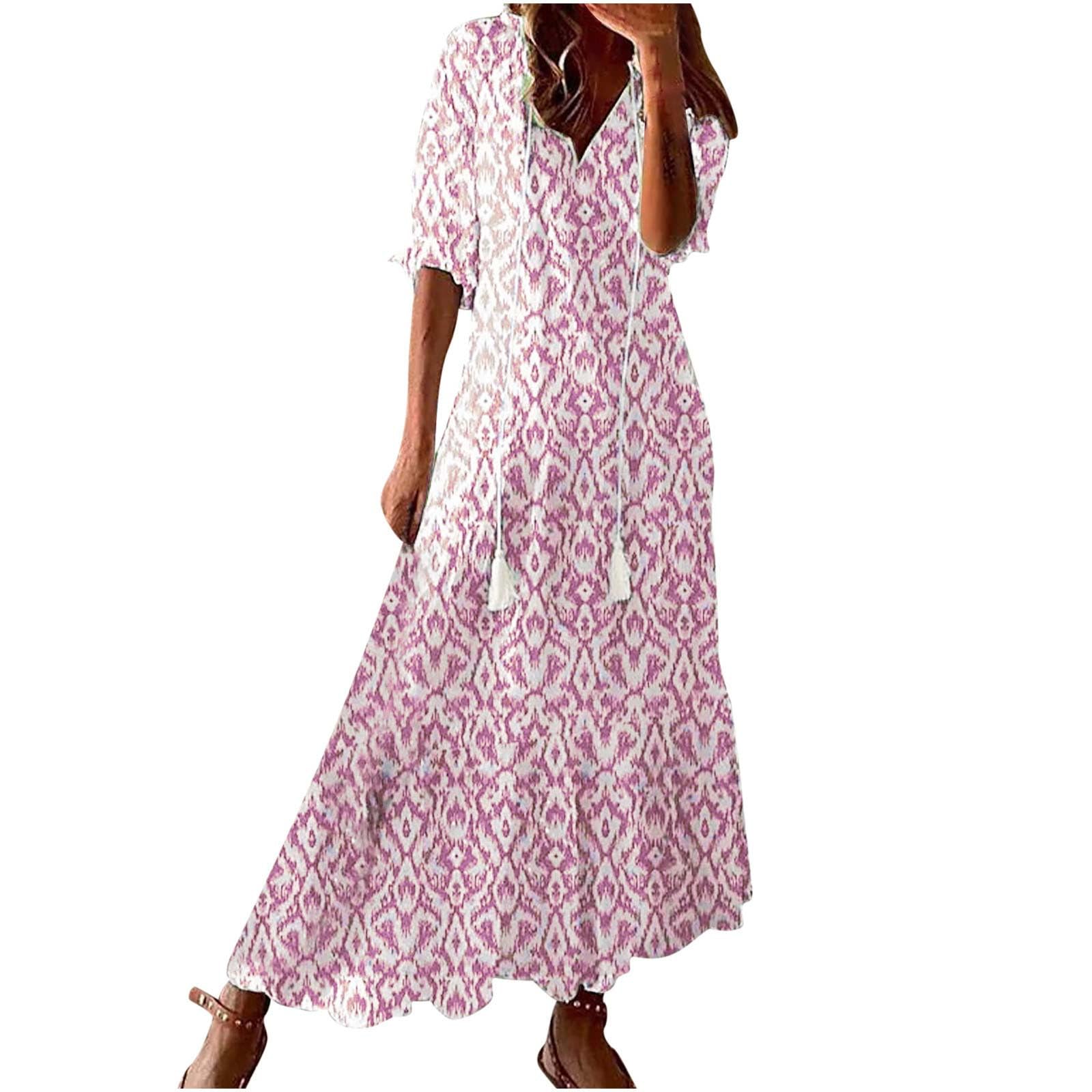 YNCSZEC Amazon Spring Sale Womens Summer Dresses