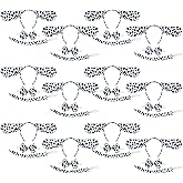 Coopay 36 Pieces Halloween Dalmatian Costume Set Dog Ears Headband Kit Include Dalmatian Ears Headbands Bow Tie and Tail for Christmas Halloween New Year Cosplay Costume or Party Decoration