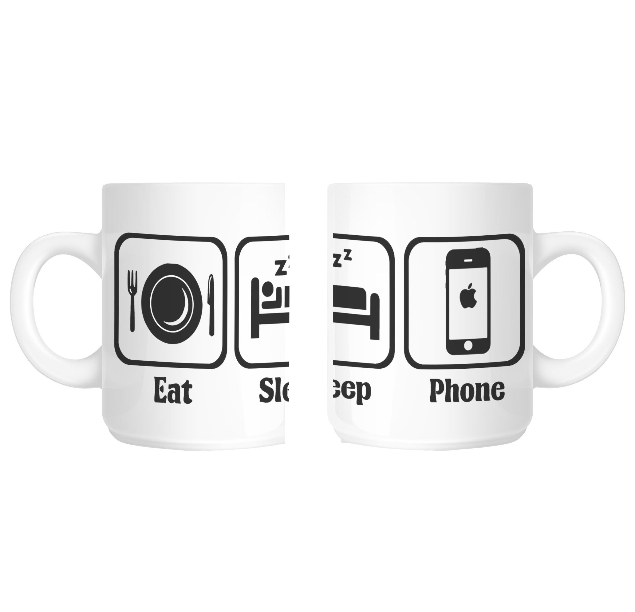 Mobile Phone Addict Novelty Gift Mug