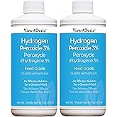 Viva Doria Hydrogen Peroxide 3 Percent, Food Grade, 3% Hydrogen Peroxide Food Grade, 473 ml (2 Pack) (Total: 946 ml)