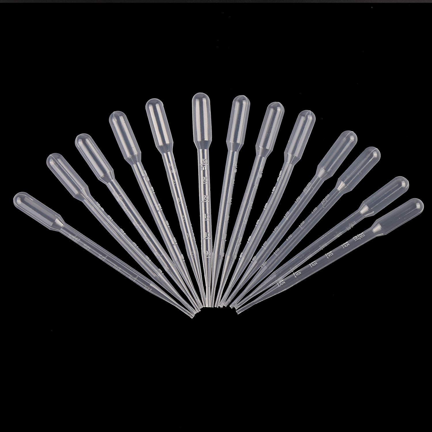 25pcs 3ml Graduated Transparent Plastic Transfer Pipette Dropper for Transfering Essential Oils Perfume Mixing Acrylic Paints and Lab - Image 5
