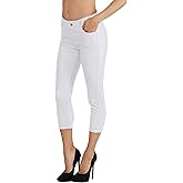 Fit Division Women's Jean Look Slimming Jeggings Full-Length, Capri, Bermuda Shorts Spandex Leggings, Plus Size S-XXXL