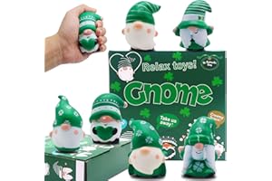 JOINBO St. Patrick's Day Gnomes Squishies Toys for Kids,6 Pack St. Patrick's Day Party Favor Set Slow Rising Stress Relief Super Soft Squeeze Gift for Boys Girls