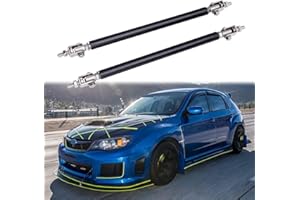 RICH CHOICES 2PCS Adjustable Splitter Strut Rods, 8"-13" Front Lip Strut Rod Bumper Splitter Universal Tie Support Bars (Carbon, 10"-13")