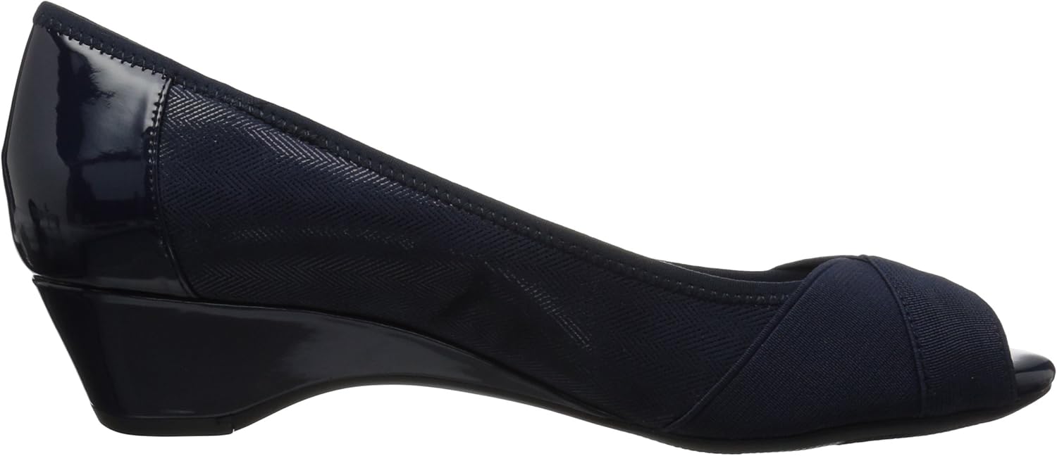 anne klein sport women's tamarow fabric wedge pump