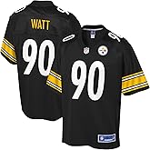 NFL PRO LINE Men's T.J. Watt Black Pittsburgh Steelers Logo Player Jersey