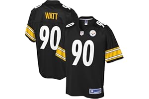 NFL PRO LINE Men's T.J. Watt Black Pittsburgh Steelers Logo Player Jersey