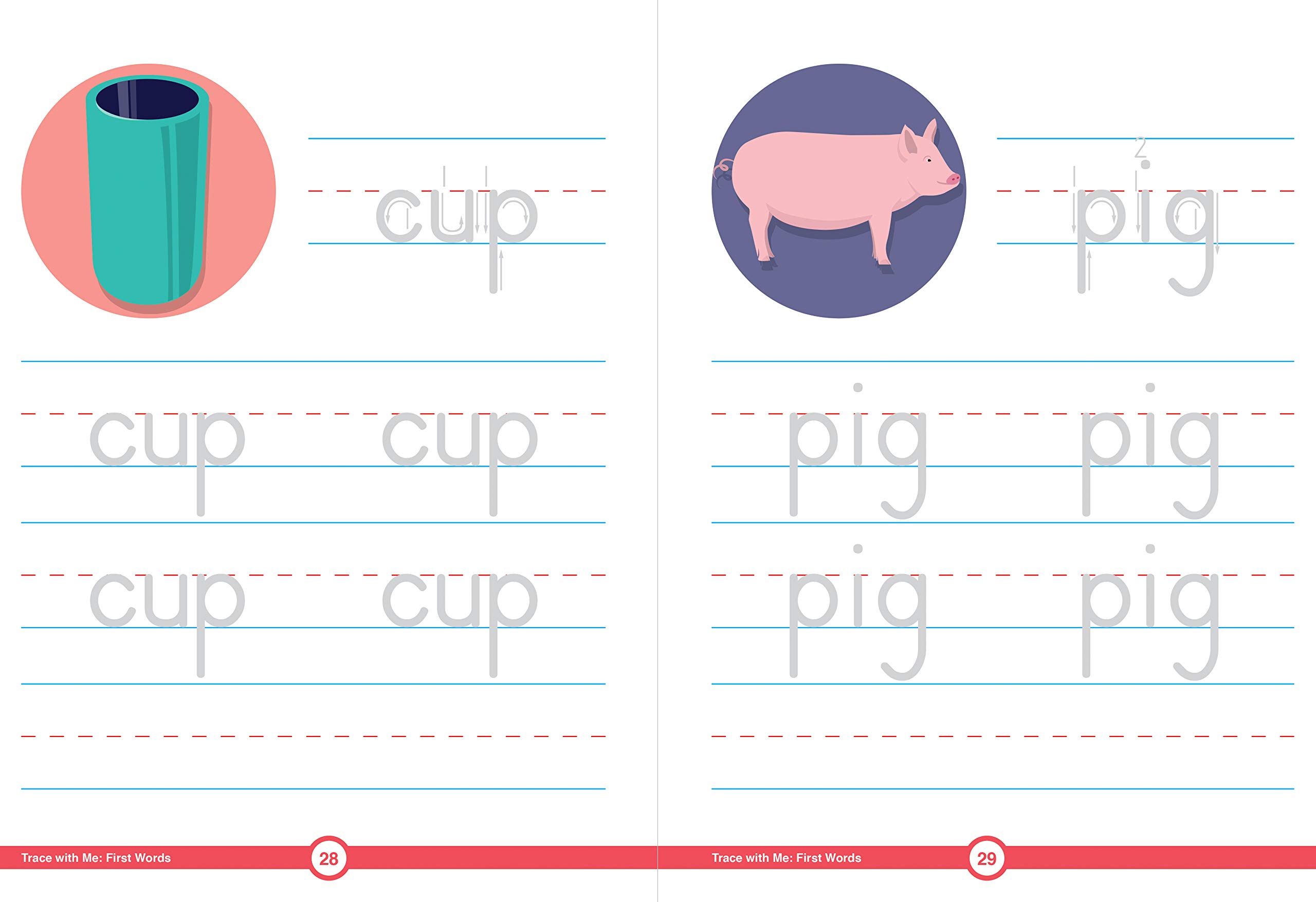 Carson Dellosa | Trace with Me: First Words Handwriting Activity Workbook | Preschool–2nd Grade, 128pgs