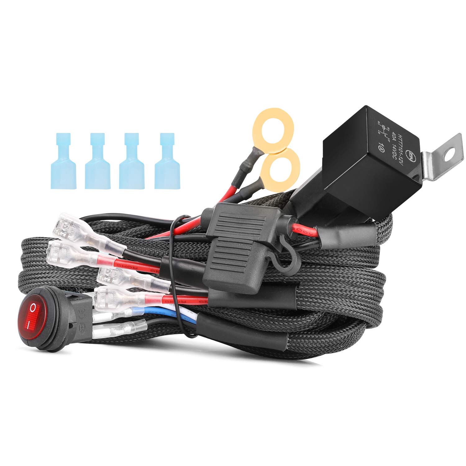 Amazon.com: LED Light Bar Wiring Harness, Teochew-LED Heavy Duty Wiring