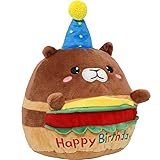 CAIYUEGG Hamburger Capybara Plush Stuffed Animal