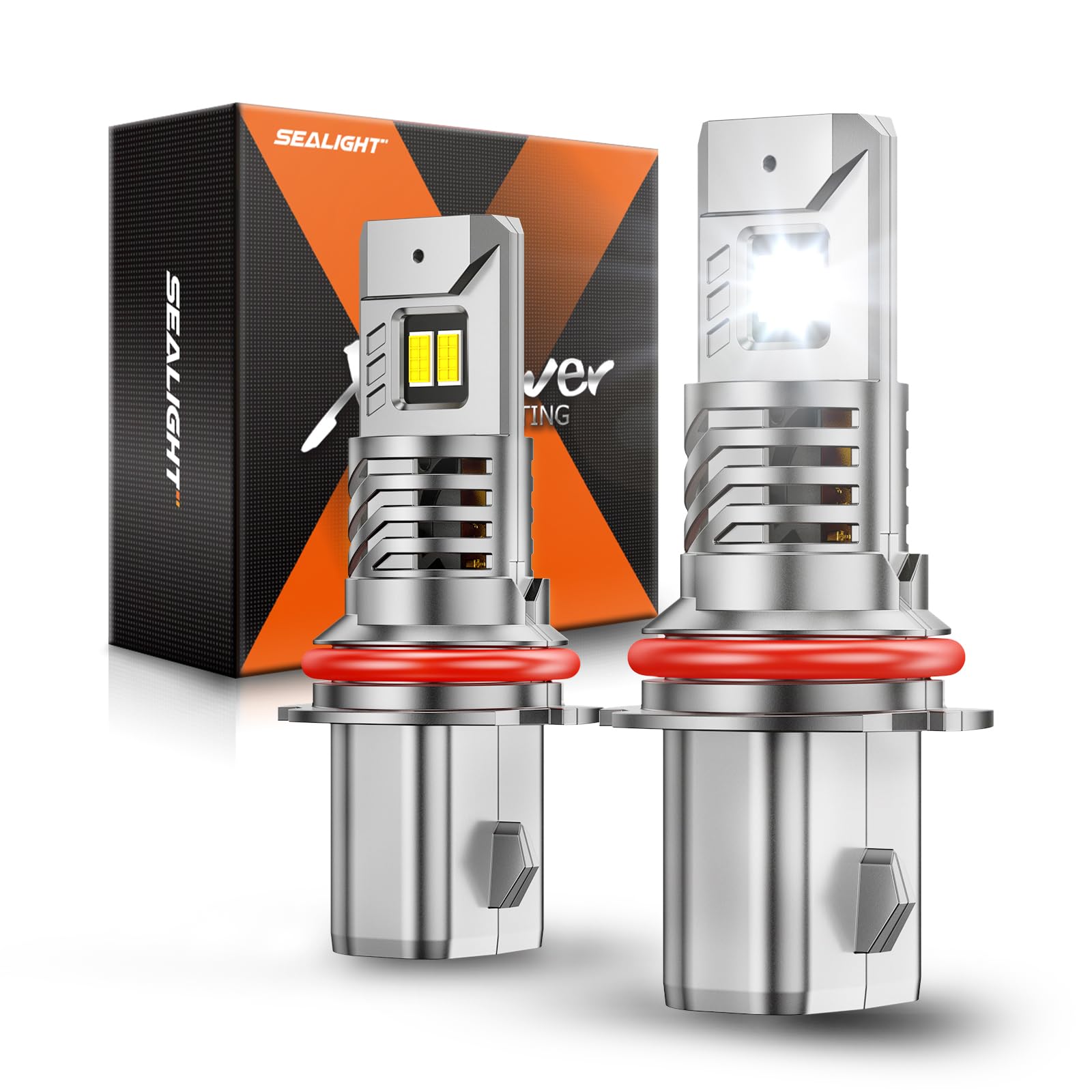 SEALIGHT HB5 Fog Light, 30,000LM 8X Brightness 9007 Bulbs with 5 Mins Plug-N-Play, Turbo Cooling Fan, White Light, IP68 Waterproof, Light Bulbs, Pack of 2 Image SEALIGHT HB5 Fog Light, 30,000LM 8X Brightness 9007 Bulbs with 5 Mins Plug-N-Play, Turbo Cooling Fan, White Light, IP68 Waterproof, Light Bulbs, Pack of 2 Image