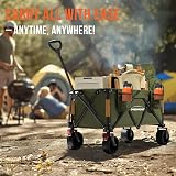 Overmont 150kg Festival Trolley on Wheels Heavy Duty Folding Wagon Green view 8