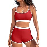Herseas High Waisted Bikini Sets for Women - 2 Piece Tummy Control Swimsuits Modest Bathing Suit Shorts Swim Suits 2026