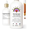 Rainbo Cordyceps Mushroom Tincture, Dual Extract Mushroom Supplement for Immune Support, Energy, Liquid Cordyceps Supplement, Vegan, Non GMO, 3.4 fl oz