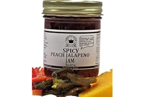 SCHERGER'S KETTLE - SHIPSHEWANA, IN Spicy Peach Jalapeno Jam, 8 oz