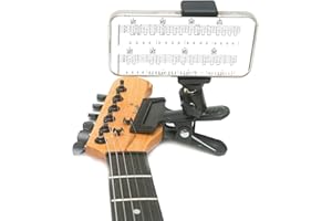 MEDIORAYS Guitar Bass Head Phone Holder Live Broadcast Bracket Clip Compatible with iPhone, Compatible with Samsung Smart Phones (Guitar Head Phone Holder)