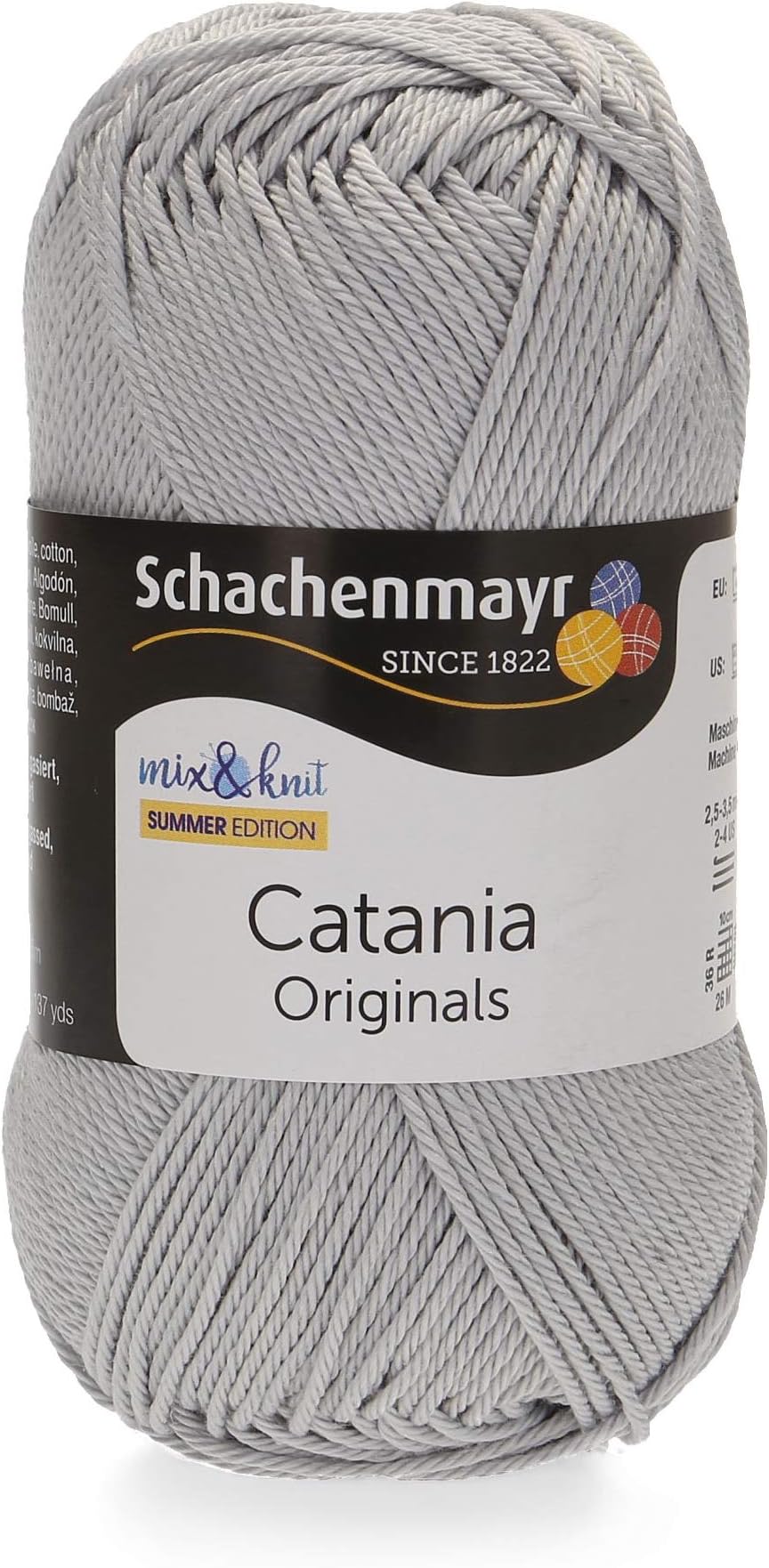 Schachenmayrsince 1822 Yarn, 100% Cotton, Nebel, 11.5 x 5.2 x 6 cm