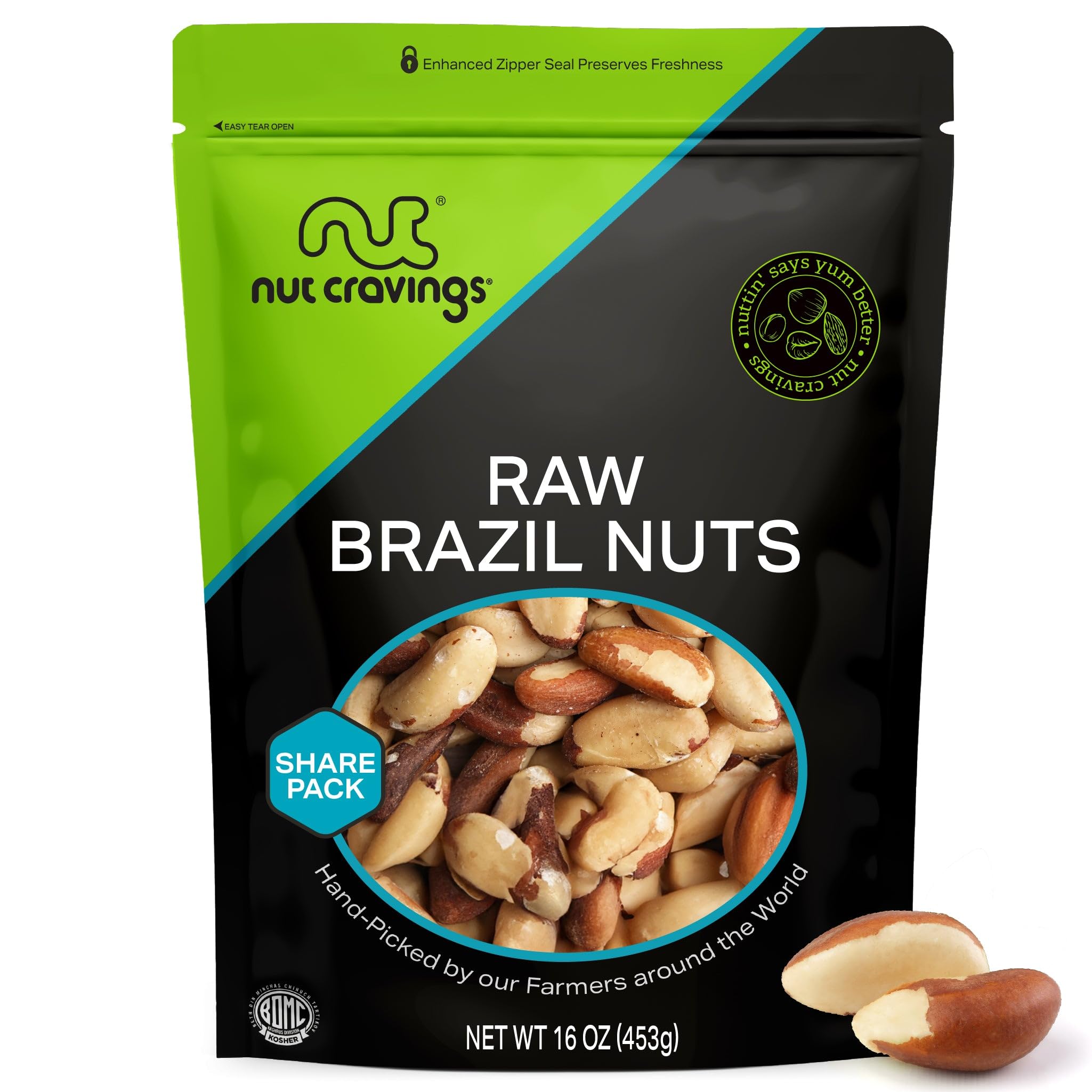 NUT CRAVINGS - Raw Brazil Nuts, Unsalted, No