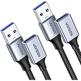UGREEN USB Extension Cable 3 Feet 2 Pack, USB 3.0 Extender USB Cable Male to Female 5Gbps Data Transfer Compatible with Print