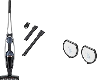 AEG QX9-1-50IB 2in1 Akku-Staubsauger + AEF167 Filterset (beutellos, inkl. Zubehörset, bis zu 55 Min. Laufzeit, freistehend, 180° Drehgelenk, LED-Frontlichter, leise, 2 waschbare Vormotorfilter)