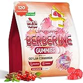 2000mg Liposomal Berberine Supplement Gummies | High Potency Berberine HCL Activates AMPK with Ceylon Cinnamon | Dual Gut–Glucose Innovation | Advanced Absorption | Zero Sugar Mixed-Berry | 120 Count