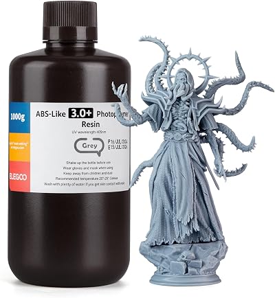 ELEGOO ABS-Like Resin 3.0 Plus 1000g Grey High Heat Resistance Fast Curing